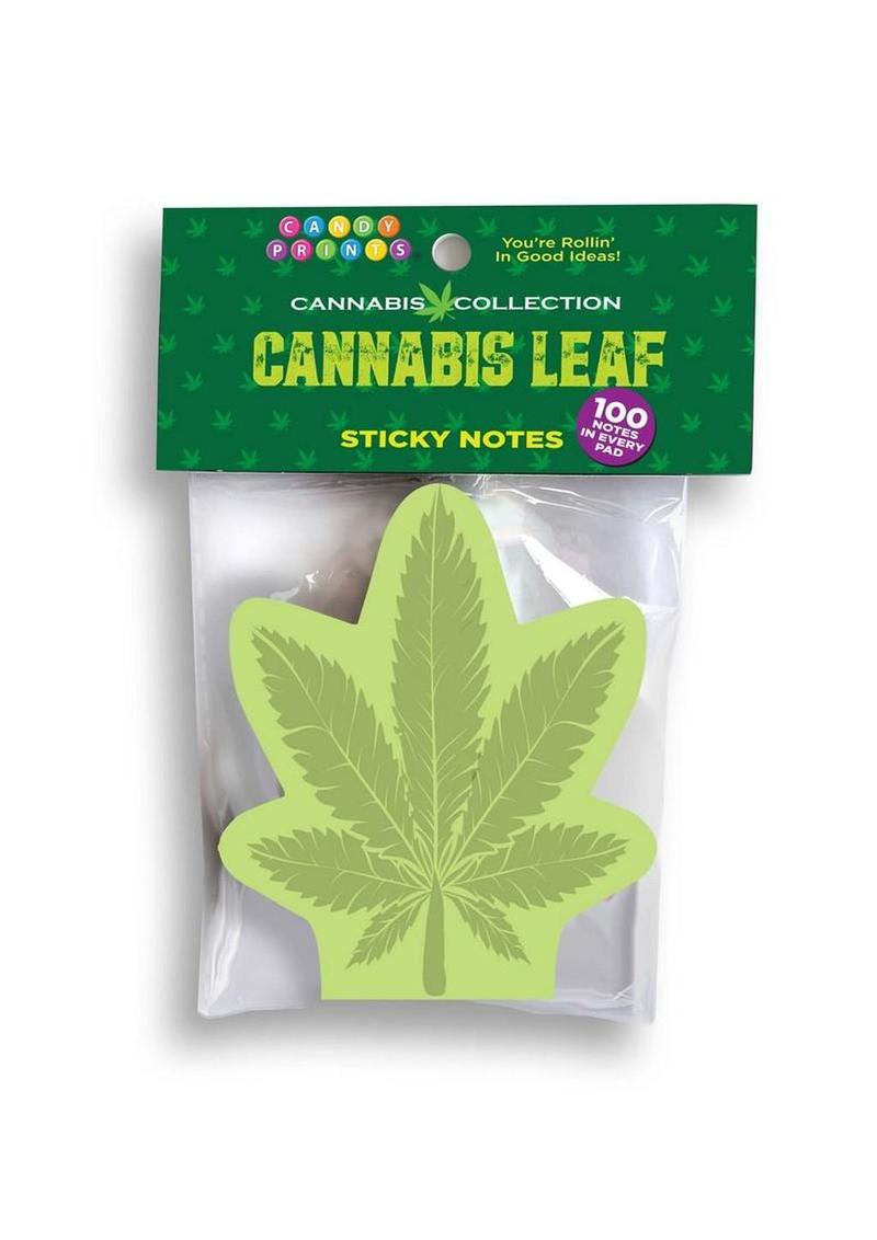 Cannabis Leaf Sticky Notes