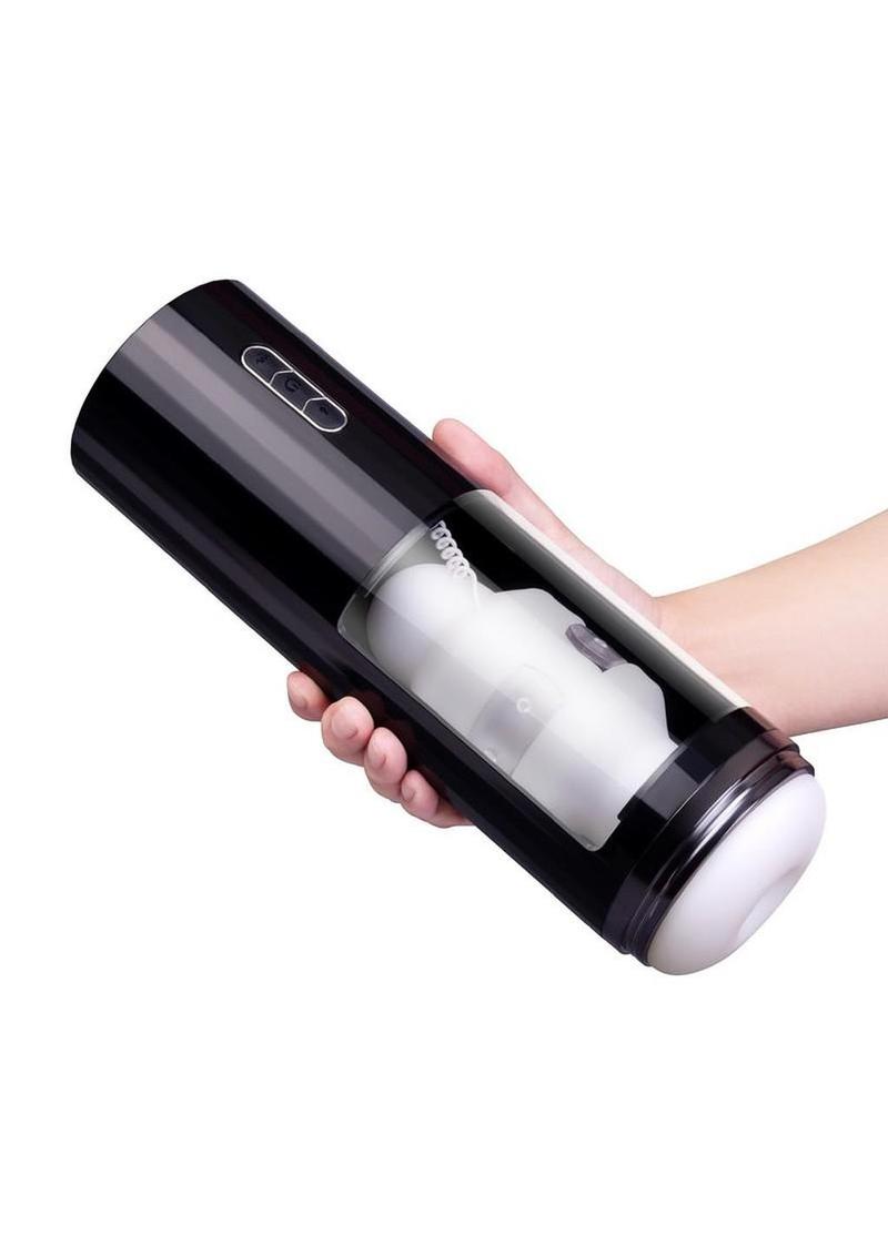 He-Vibe Thrust and Bust Thrusting and Vibrating Rechargeable Oral Masturbator