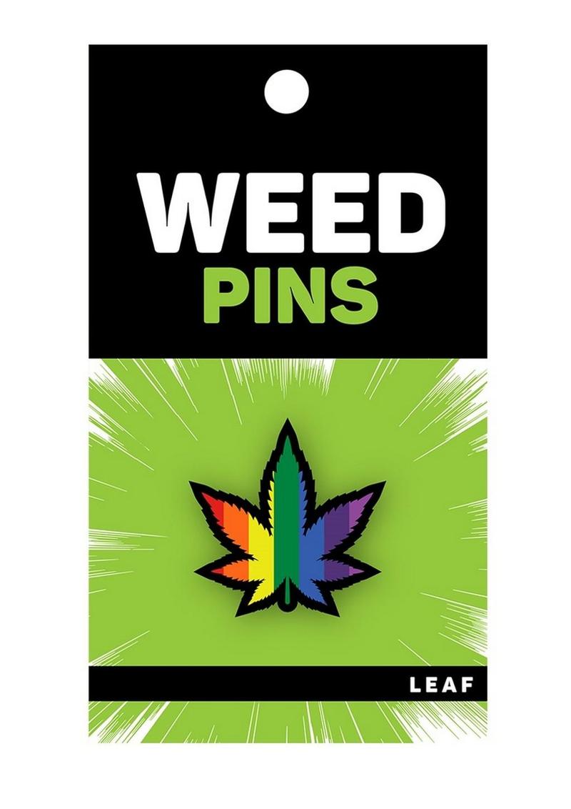 Marijuana Leaf Green Enamel Pin