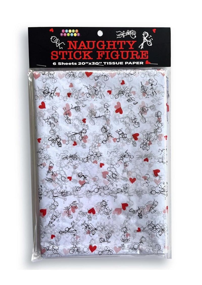 Naughty Stick Figure Tissue Paper