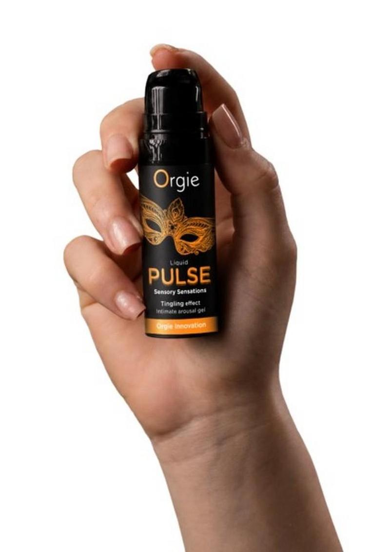 Orgie Liquid Pulse Tingling Arousal Gel 0.5oz - Ice Caramel