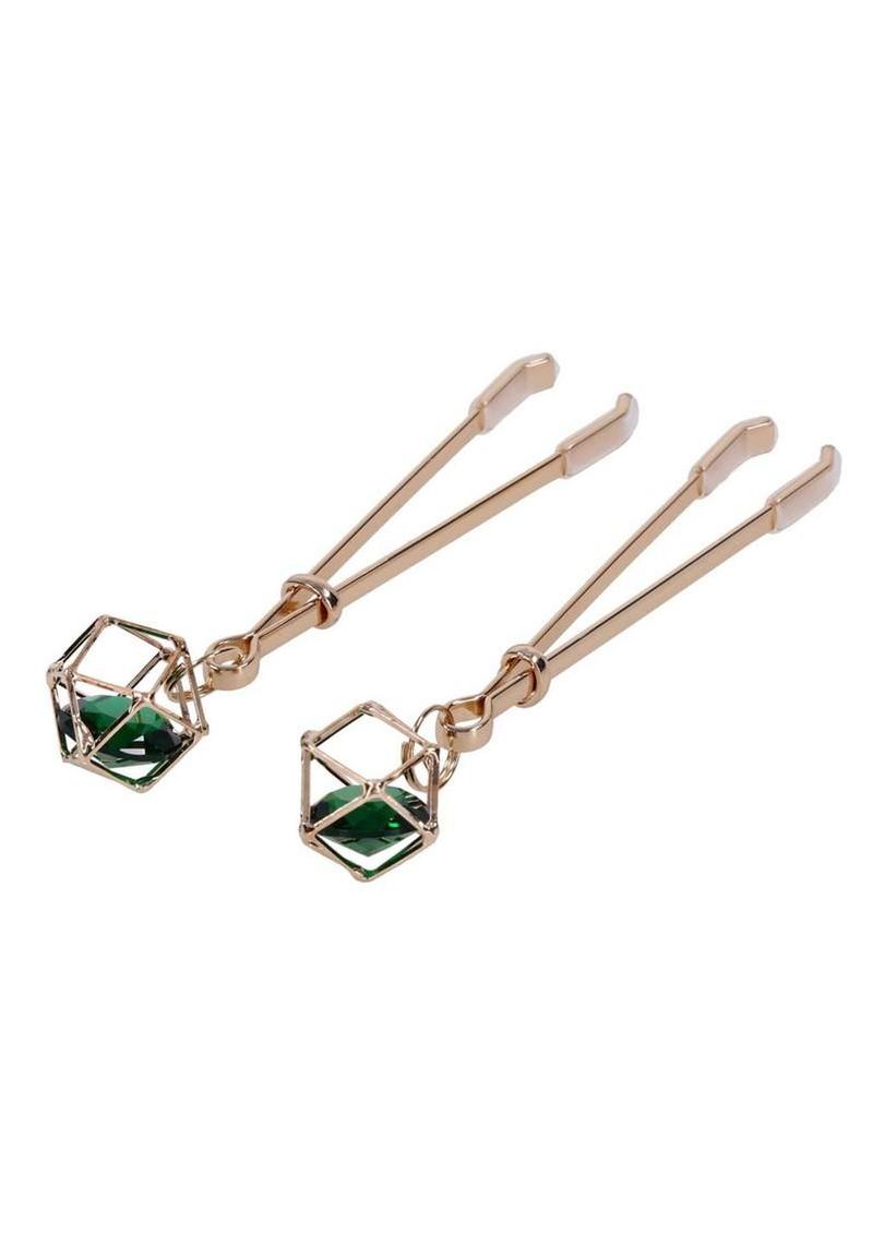 Sex and Mischief Indica Crystal Nipple Clips