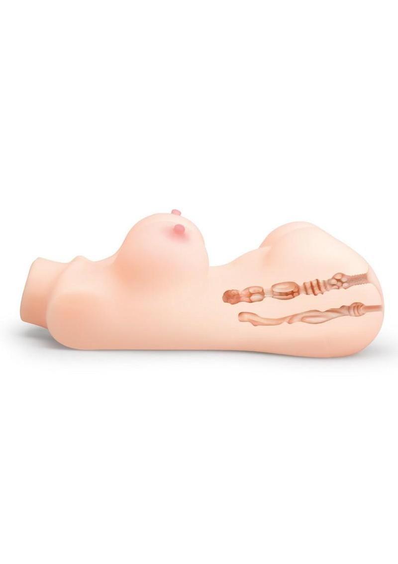 Stroke-X Big Titty Pornstar Banger Lifelike Body Stroker with Pussy and Ass