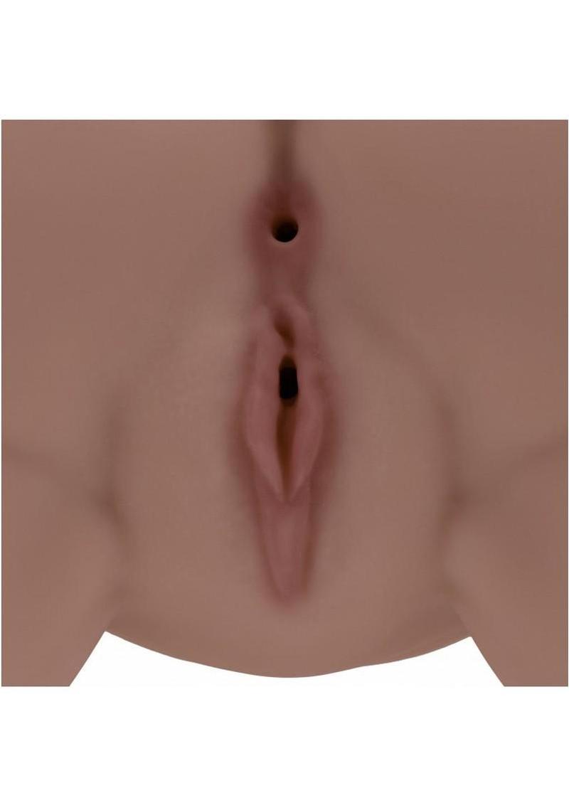 Xkin Bree Knox Dual Entry Bodyforms Masturbator Pussy/Ass - Chocolate