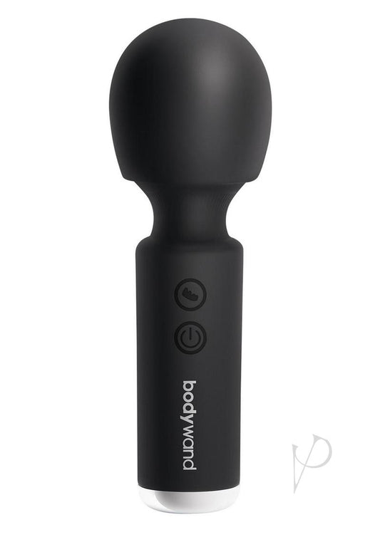 Bodywand Power Wand Rechargeable Silicone Wand Massager - Black - 4.5in