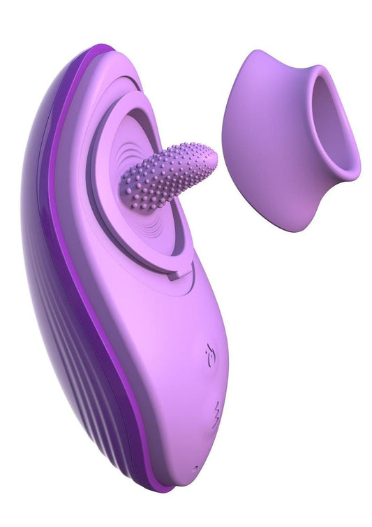 Fantasy For Her Silicone Fun Tongue Rechargeable Multi Function Waterproof - Purple