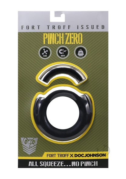 Fort Troff Pinch Zero Silicone Ring - Black/Metal