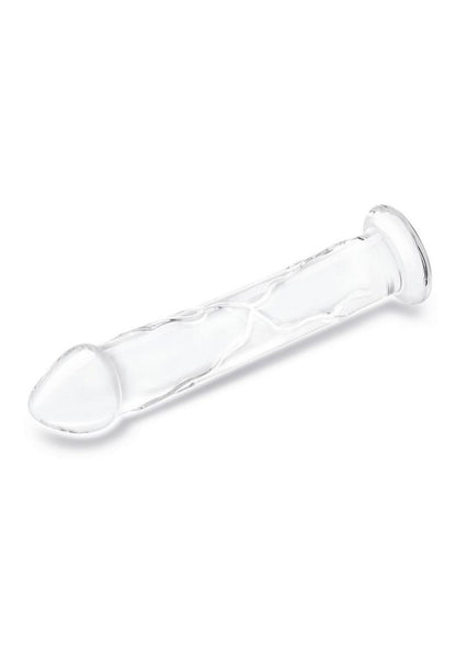 Glas Dildo Glass with Veins and Flat Base