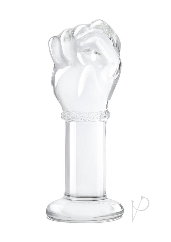 Glas Fist Glass Butt Plug - Clear - 5in