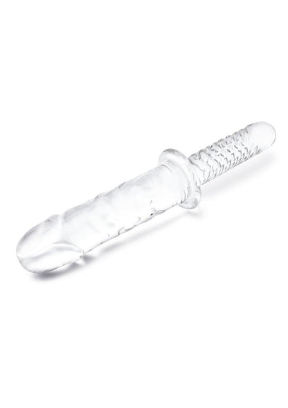 Glas Girthy Glass Cock Double Ended with Handle