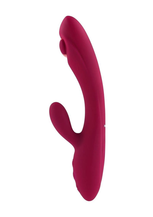 Jammin' G Rechargeable Silicone Vibrator - Red