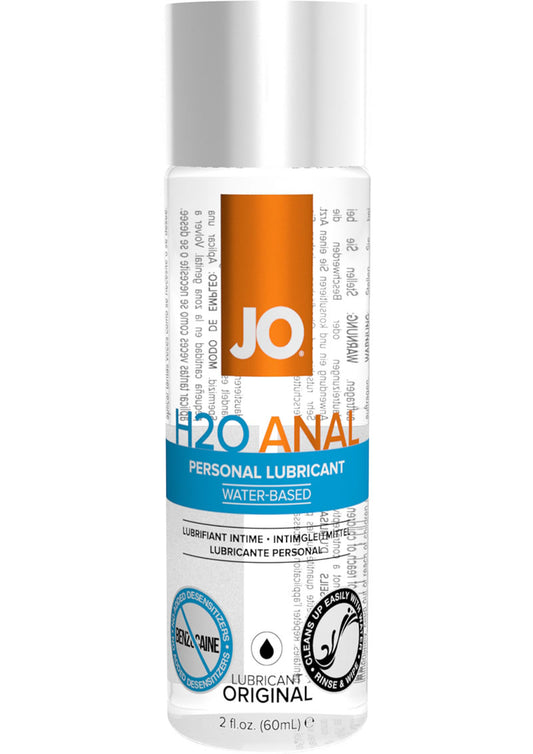JO H2o Anal Water Based Lubricant - 2oz