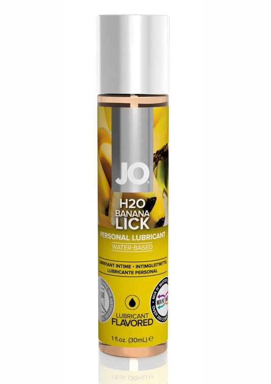 JO H2o Water Based Flavored Lubricant Banana Lick - 1oz