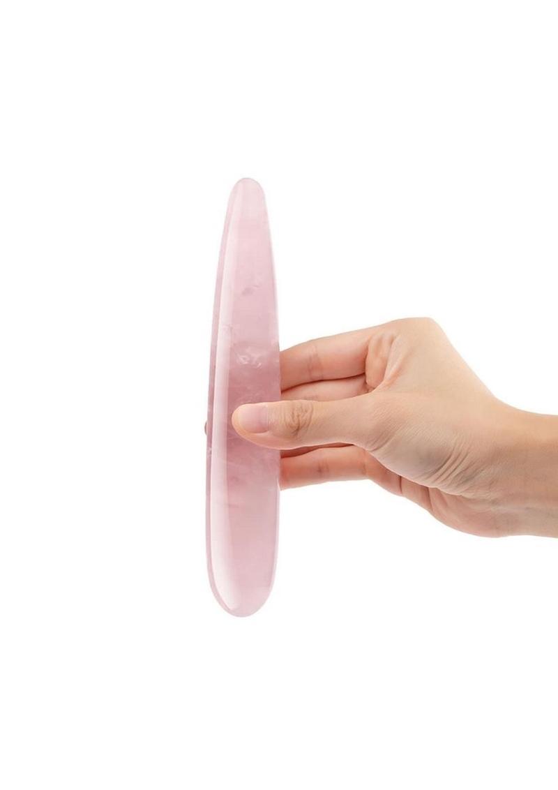 Le Wand Crystal Slim Wand with Silicone Ring - Rose Quartz