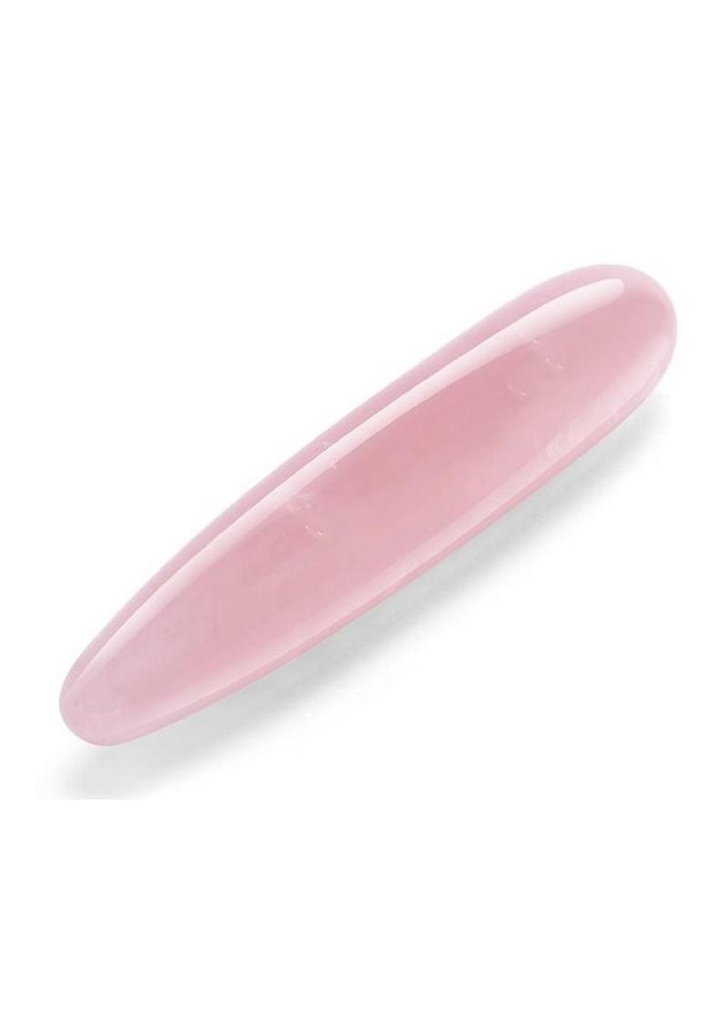 Le Wand Crystal Slim Wand with Silicone Ring - Rose Quartz - Pink