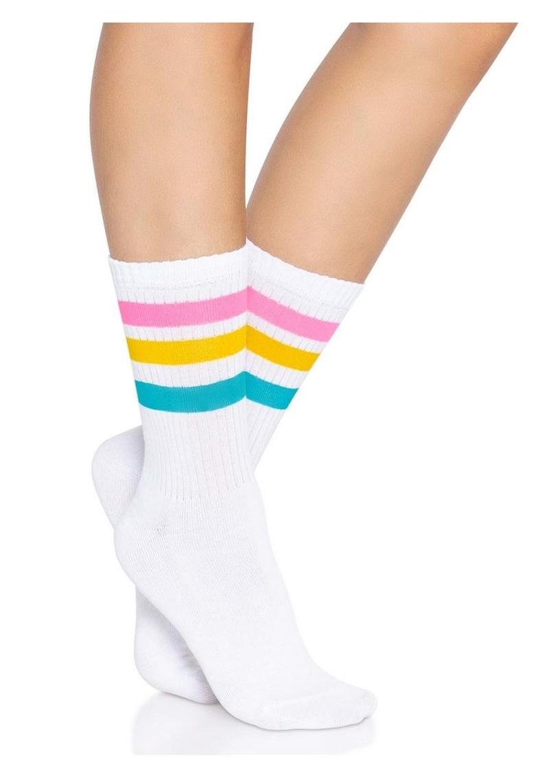 Leg Avenue Pride Crew Socks Pansexual - Multicolor - One Size