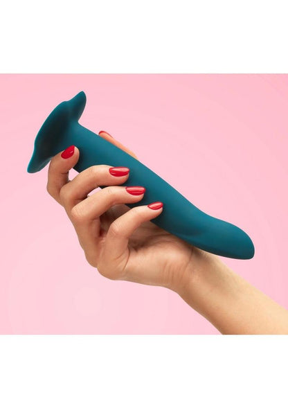 Limba M Silicone Posable Dildo with Suction Cup Base - Deep Sea