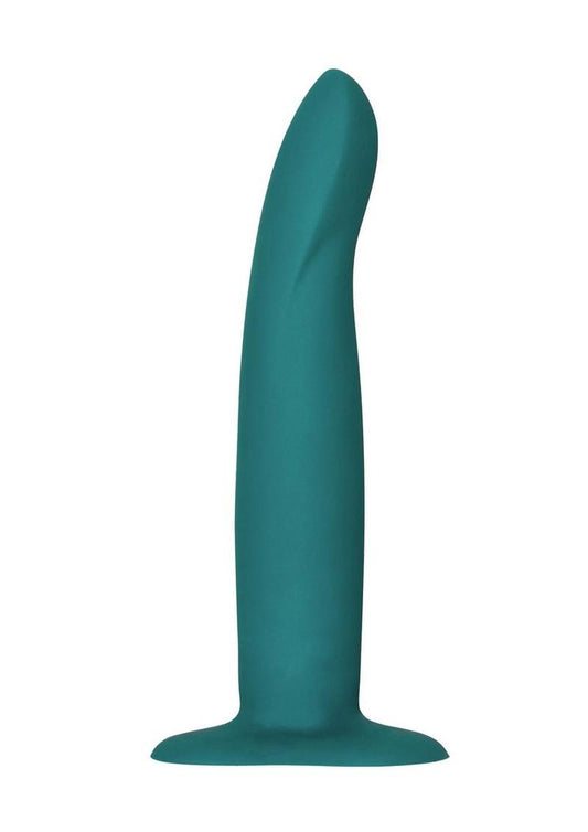 Limba M Silicone Posable Dildo with Suction Cup Base - Deep Sea - Blue