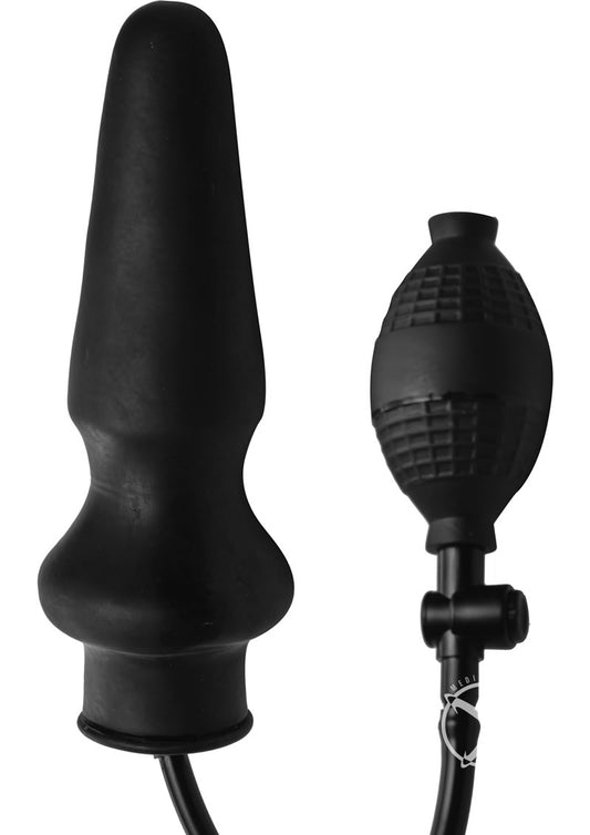 Master Series Expand XL Inflatable Anal Plug - Black - XLarge