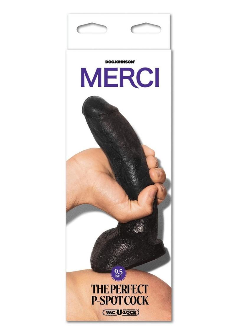 Merci The Perfect P-Spot Cock with Removal Vac-U-Lock Suction Cup - Chocolate