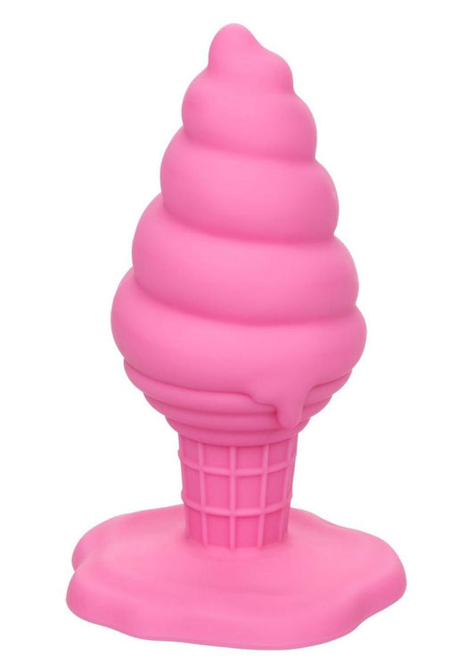 Naughty Bits Yum Bum Ice Cream Cone Silicone Butt Plug - Pink