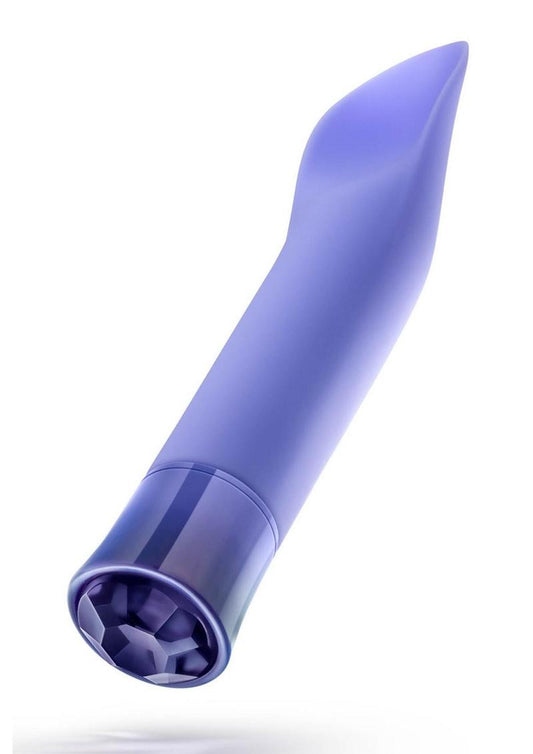 Oh My Gem Enrapture Rechargeable Silicone G-Spot Vibrator - Tanzanite - Blue