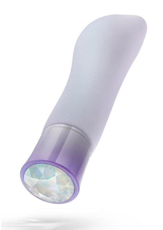 Oh My Gem Revival Rechargeable Silicone G-Spot Vibrator - Opal - Purple