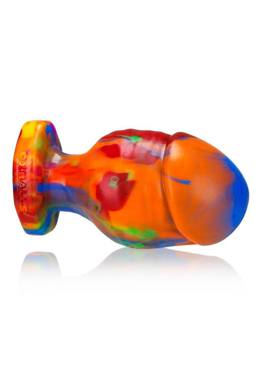 Oxballs Honcho-3 Silicone Anal Plug - Rainbow - Large
