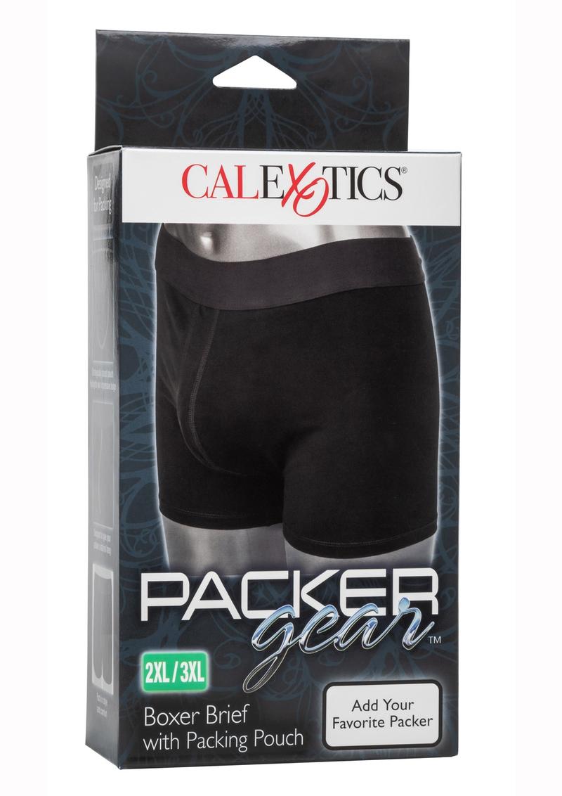 Packer Gear Boxer Brief with Packing Pouch - Black - 3XLarge/XXLarge