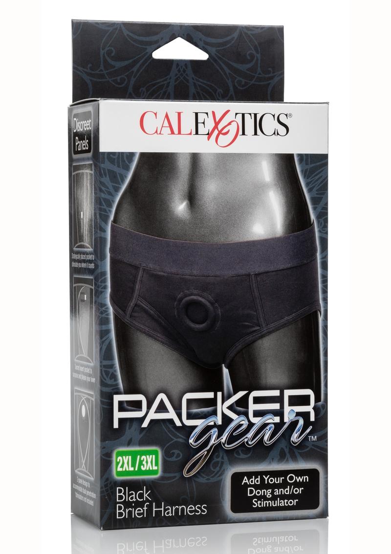Packer Gear Brief Harness - Black - 3XLarge/XXLarge