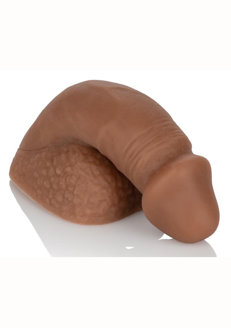 Packer Gear Silicone Packing Penis - Chocolate - 4in