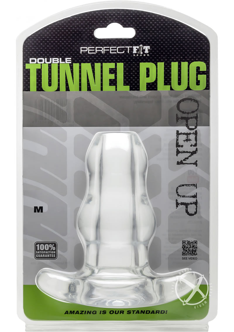 Perfect Fit Double Tunnel Plug - Clear - Medium