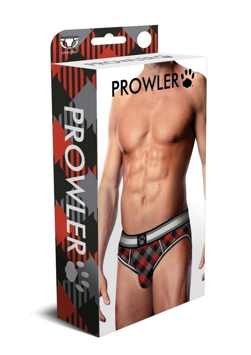 Prowler Tartan 1 Opn Brf XL Blk/Red Fu23 - Black/Red - XLarge
