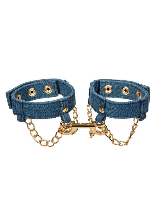 Ride 'Em Premium Denim Collection Ankle Cuffs - Blue