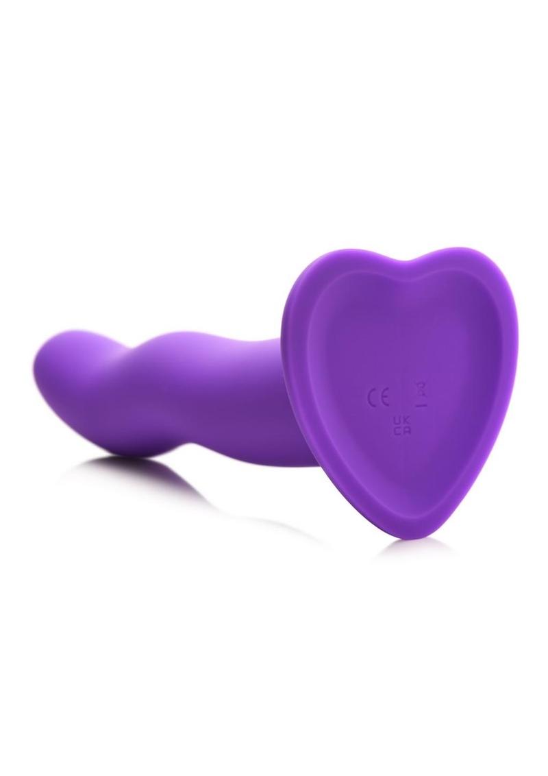Simply Sweet 21x Vibrating Wavy Rechargeable Silicone Dildo with Remote