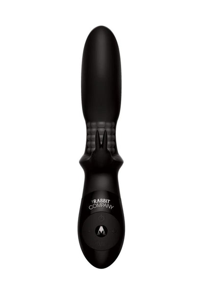 The Backdoor Beaded Rabbit Rechargeable Silicone Vibrator with Dual Prostate and G-Spot Stimulation with Rotating Beads