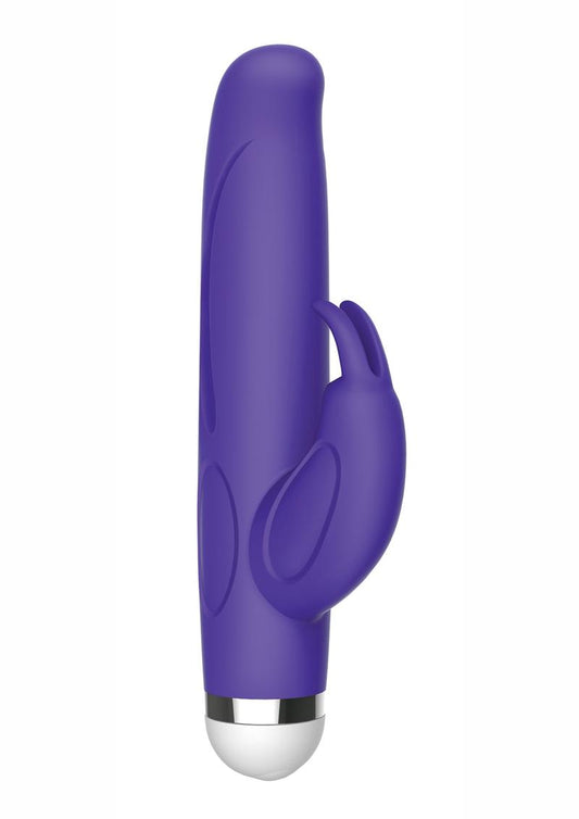 The Mini Rabbit Rechargeable Silicone Vibrator - Purple - Small