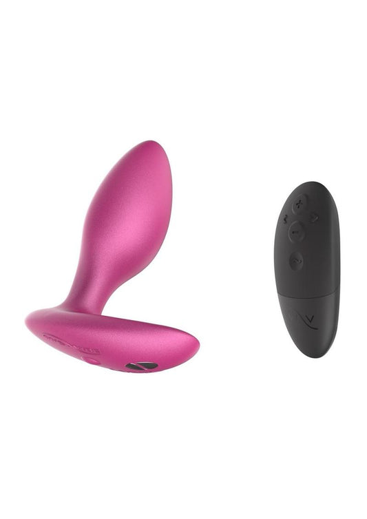 We-Vibe Ditto+ App Compatible Vibrating Rechargeable Silicone Butt Plug with Remote Control - Cosmic - Pink
