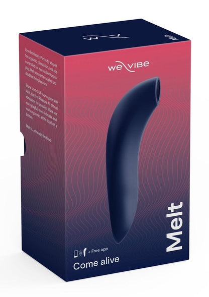 We-Vibe Melt Pleasure Air Rechargeable Silicone Clitoral Stimulator - Blue/Midnight Blue