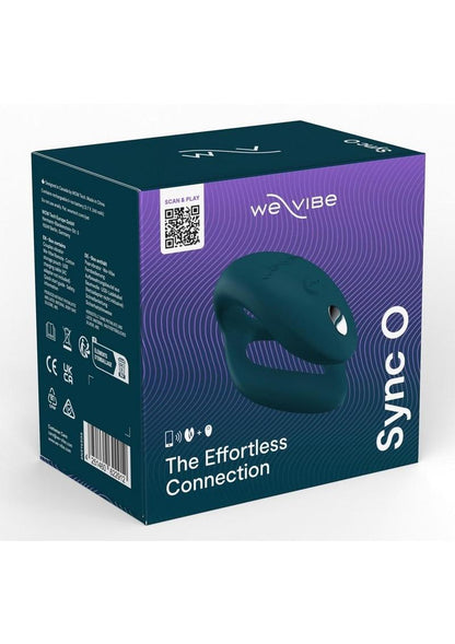 We-Vibe Sync O Rechargeable Silicone Couples Vibrator with Remote Control - Velvet - Green