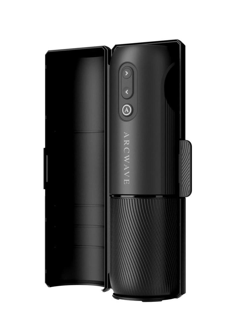 Arcwave Orbit Rechargeable Silicone Rotating Stroker - Black