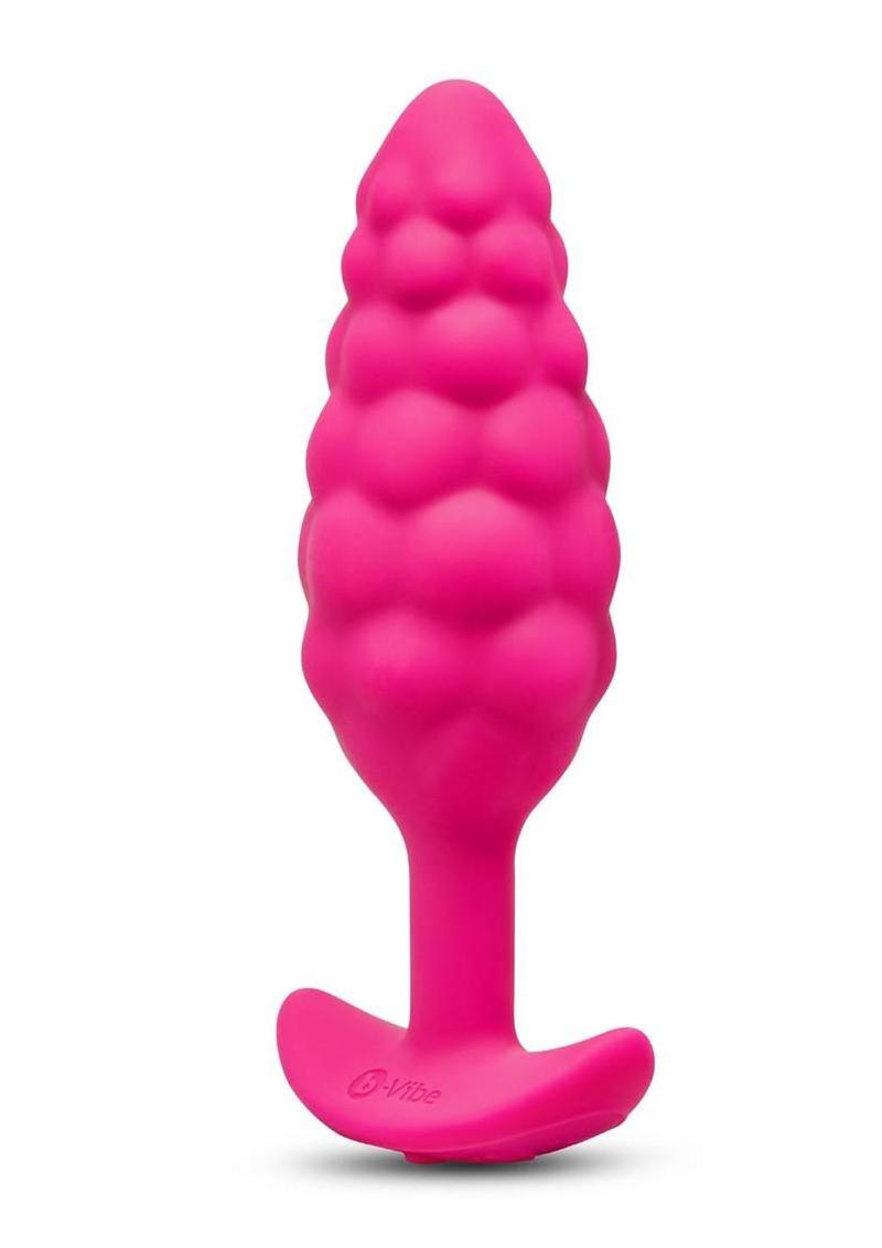 B-Vibe Bump Textured Silicone Plug - Pink
