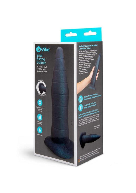 B-Vibe Fisting Anal Training Silicone Anal Probe - Purple