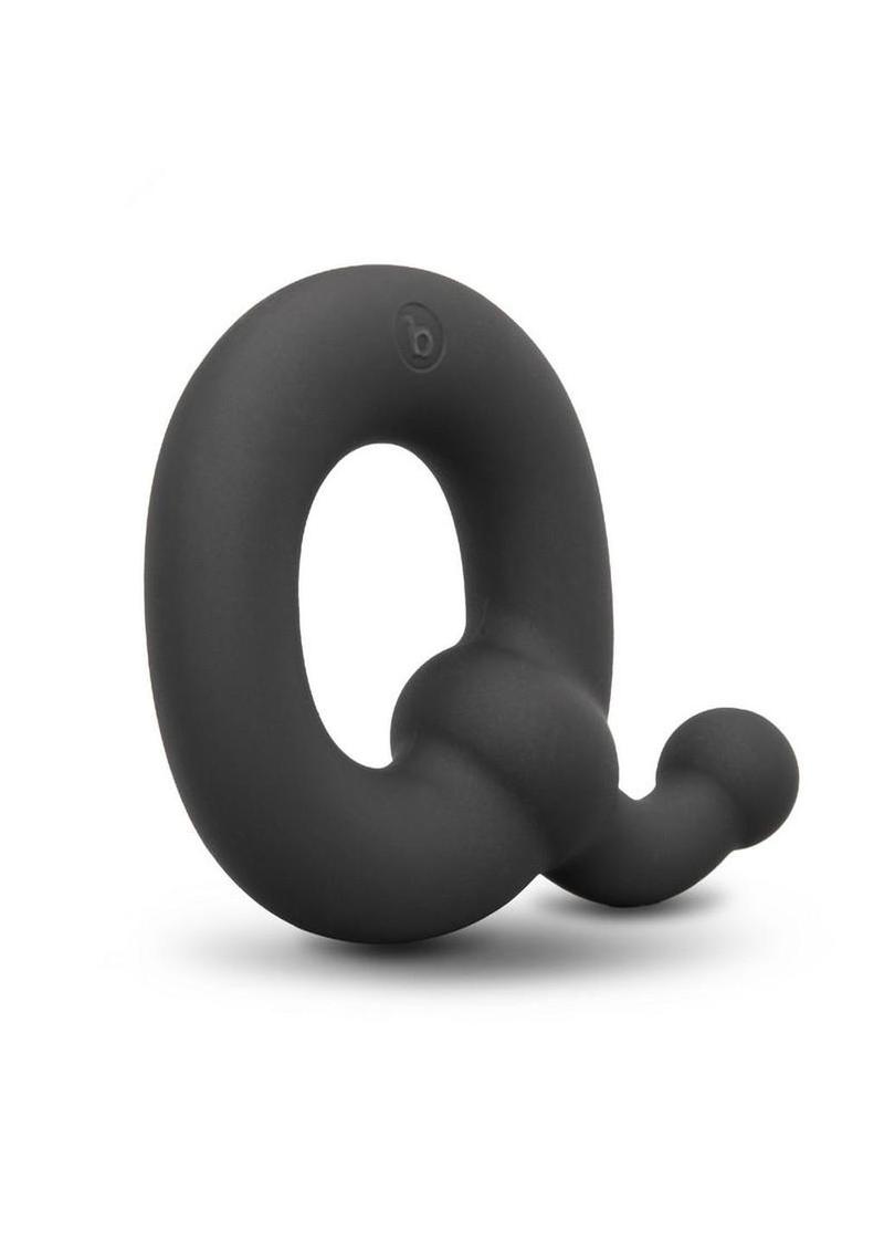 B-Vibe Flex Ring Tap Silicone Cock Ring - Black