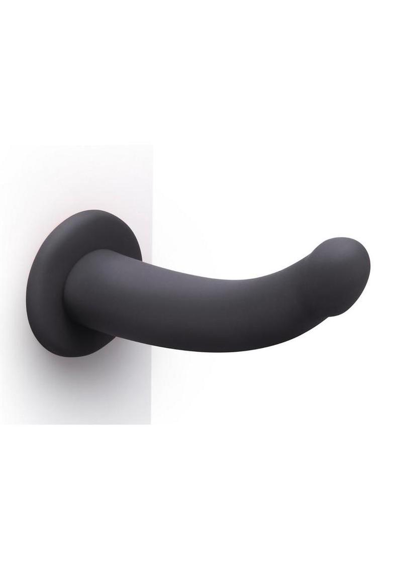 B-Vibe 7 Inch Smooth Silicone Suction Cup Dildo, Harness Compatible