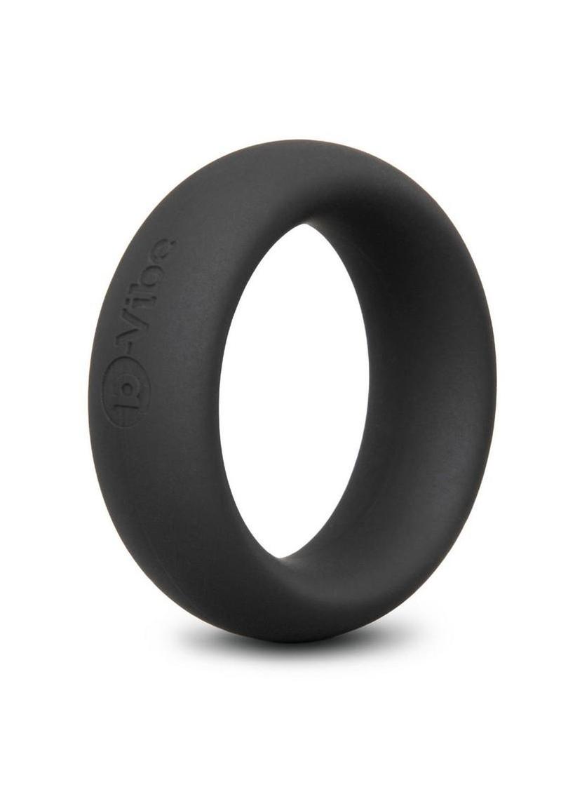 B-Vibe Snug Ring Silicone Cock Ring - Black - 40mm