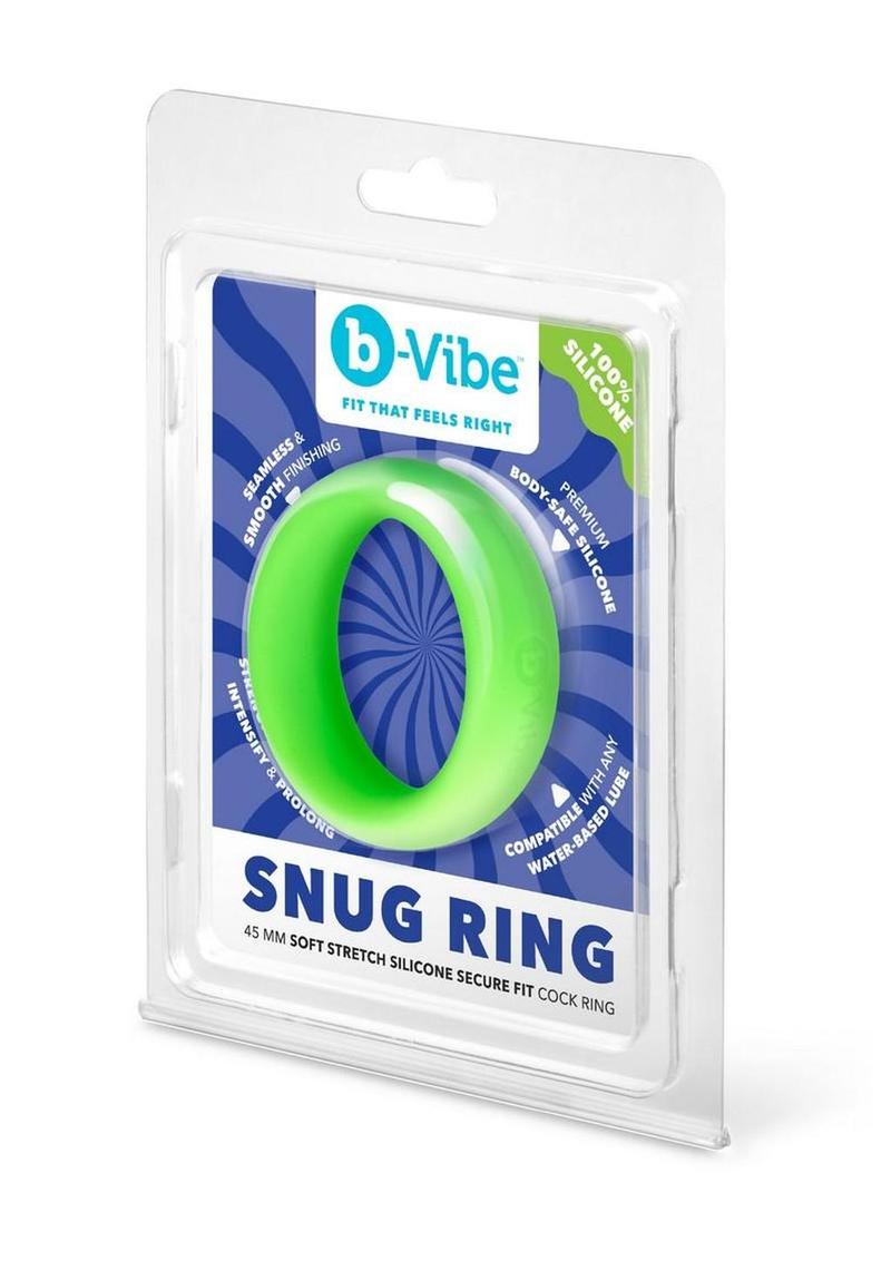 B-Vibe Snug Ring Silicone Cock Ring - Orange - 45mm