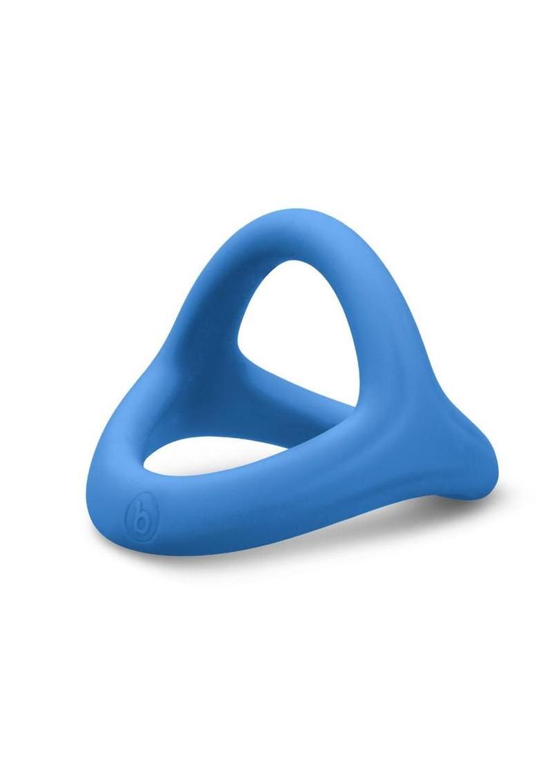 B-Vibe Snug Ring Tri-Sling Silicone Cock Ring - Blue