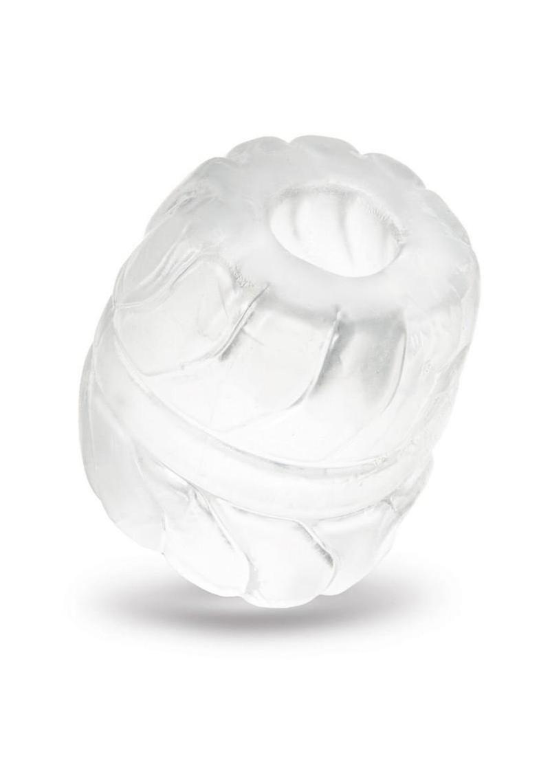 B-Vibe Stretch Tech Barrel Ultra Stretchy Cock Ring - Clear