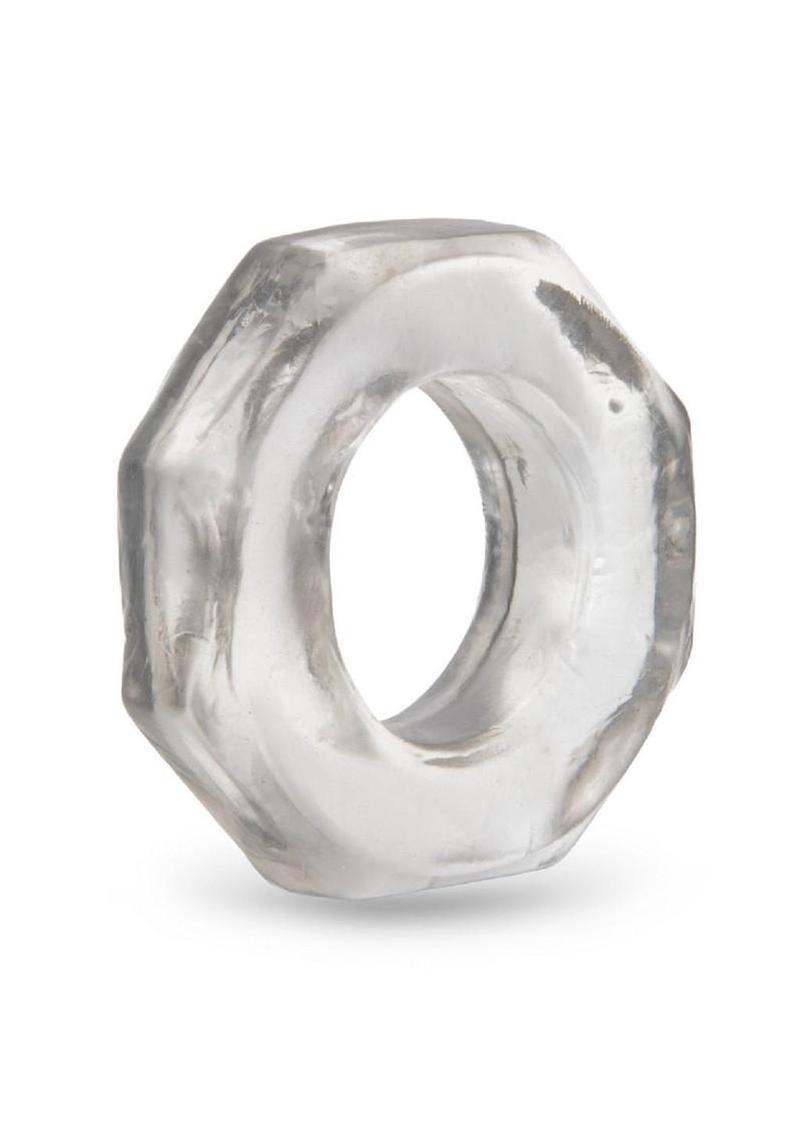 B-Vibe Stretch Tech Bolt Ultra Stretchy Cock Ring - Clear